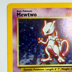 Pokemon TCG Mewtwo Base Set #10/102 WOTC Vintage 1999 Holo Rare - Image 2