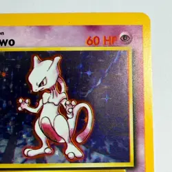 Pokemon TCG Mewtwo Base Set #10/102 WOTC Vintage 1999 Holo Rare - Image 3
