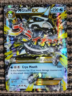 Pokemon TCG M Glalie EX 35/162 XY Breakthrough Holo Ultra Rare LP Condition - Image 4