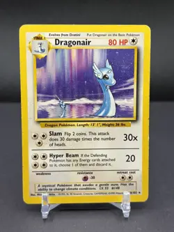 Dragonair 18/102 Base Set Regular Rare Pokemon TCG Vintage WOTC - Image 1