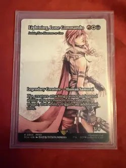 Lightning Lone Commando borderless Magic The Gathering Final Fantasy - Image 1