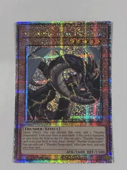 Yu-Gi-Oh! TCG Thunder Dragondark RA03-EN018 Quarter Century Rare NM - Image 1