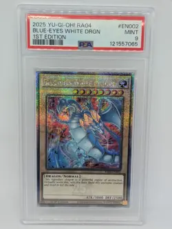 Yu-Gi-Oh | Blue-Eyes White Dragon | RA04-EN002 | PSA 9 - Image 1
