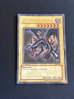 Yu-Gi-Oh Red-Eyes Black Dragon SDJ-001 1st Edition Ultra Rare MP Condition - Image 1