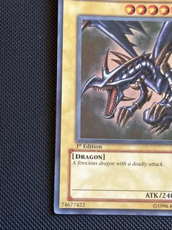 Yu-Gi-Oh Red-Eyes Black Dragon SDJ-001 1st Edition Ultra Rare MP Condition - Image 3