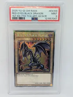 Yu-Gi-Oh | Red-Eyes Black Dragon (7) | RA04-EN109 | PSA 9 - Image 1