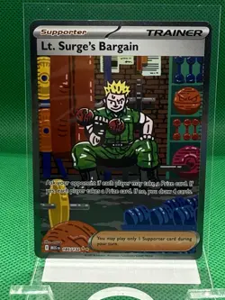 185/132 LT. Surge's Bargain Rare Pokemon TCG Card Gym Challenge NM - Image 1