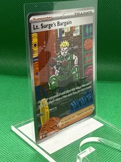185/132 LT. Surge's Bargain Rare Pokemon TCG Card Gym Challenge NM - Image 2