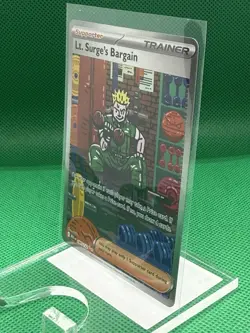 185/132 LT. Surge's Bargain Rare Pokemon TCG Card Gym Challenge NM - Image 3