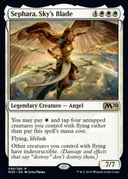 LP Foil R - Sephara, Sky's Blade: Magic 2020 Core Set - Image 1