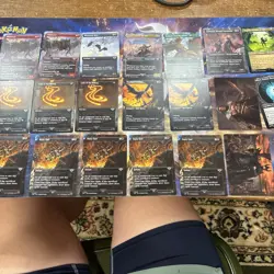 MTG LoTR Borderless Card Lot Of 20 Rare Full Art Uncommon Unplayed Magic - Image 1