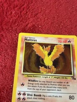 Moltres 12/62 Fossil Holo Wotc Pokemon Card 1999 Hp - Image 3