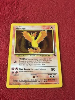 Moltres 12/62 Fossil Holo Wotc Pokemon Card 1999 Hp - Image 5
