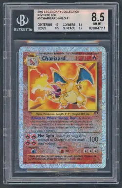 Pokemon Cards - BGS 8.5 Charizard 3/110 - Reverse Holo Legendary Collection PSA - Image 1