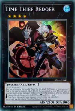 RA01-EN041 TIME THIEF REDOER SUPER RARE 1ST EDITION YuGiOh CARD - Image 1