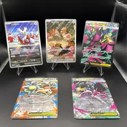 Pokemon TCG Rare Card Lot 5 Cards NM/M Condition - Full Art & EX Mega Evolution - Image 1