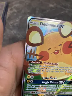 Dedenne GX 195a/214 Alternate Art Promos Holo Card Near Mint Condition - Image 3