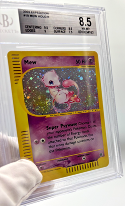Pokemon Cards - BGS 8.5 Mew 19/165 - Expedition Base Set SWIRL - Holo - PSA - Image 3