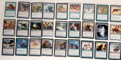 LOT 500+ MAGIC THE GATHERING CARDS COLLECTION MTG 1993 - 2006 RED BLUE FOIL - Image 2