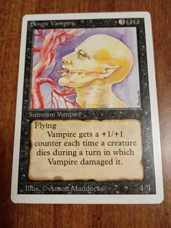 1994 Magic: The Gathering - Revised(3rd) - SENGIR VAMPIRE - Vintage UC - NM - Image 1