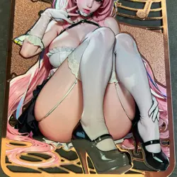 WES - Goddess Story Gold METAL Card - NO Serial Number Card - Anime Girl Elysia - Image 3