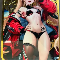 WES - Goddess Story Gold METAL Card - NO Serial Number Card - Anime Girl Nikke - Image 3