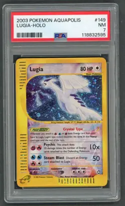 Pokemon Cards - PSA 7 Lugia 149/147 - Aquapolis Crystal Holo - NM - PSA7 - Image 1