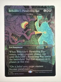 Beholder's Paralyzing Ray - Oubliette (Rainbow Foil) Secret Lair Drop Foil - Image 1