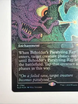 Beholder's Paralyzing Ray - Oubliette (Rainbow Foil) Secret Lair Drop Foil - Image 5