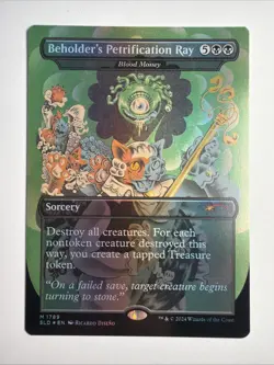 Beholder's Petrification Ray - Blood Money (Rainbow Foil) Secret Lair Drop Foil - Image 1