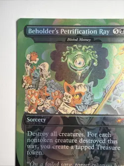 Beholder's Petrification Ray - Blood Money (Rainbow Foil) Secret Lair Drop Foil - Image 2