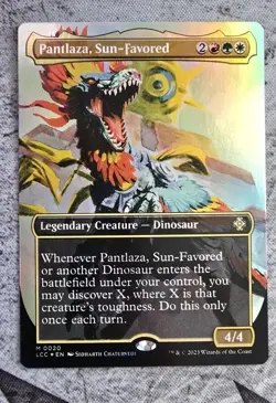 MTG Pantlaza, Sun-Favored *BORDERLESS FOIL* Lost Caverns of Ixalan 0020 NM - Image 1