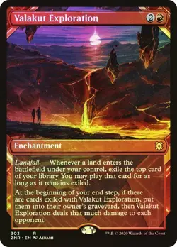 Zendikar Rising MTG Foil Valakut Exploration (Showcase) Magic - Image 1