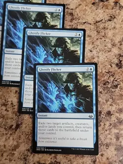 4x GHOSTLY FLICKER - Modern Masters 3 MTG MINT Unplayed Playset x4 - Image 3