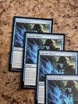 4x GHOSTLY FLICKER - Modern Masters 3 MTG MINT Unplayed Playset x4 - Image 4