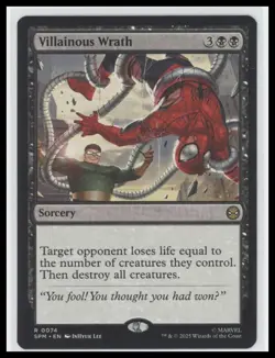 MTG Villainous Wrath Regular Rare Marvel Spider-Man 2025 - Image 1