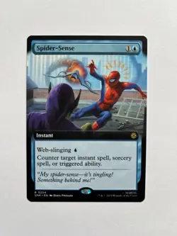 Spider-Sense (Extended Art) Marvel's Spider-Man Regular NM MTG - Image 1