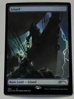 MTG Secret Lair Drop Island Basic Land - Island RARE FOIL #360 - Image 1