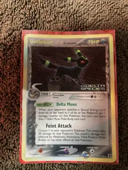 2005 Pokemon TCG EX Delta Species Umbreon (Reverse Holo) #17/113 - Image 1