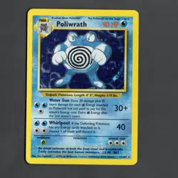 🔵 Pokemon TCG Base Set 2 POLIWRATH 15/130 Holo Rare NM-LP - Image 1