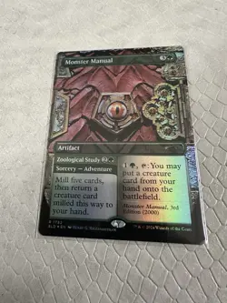 Monster Manual 1782 Borderless Rainbow Foil DnD Secret Lair MTG Near Mint Magic - Image 2
