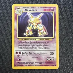 Pokemon Alakazam Holo Rare - LP - Base Set 1/102 - Image 1