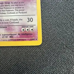 Pokemon Alakazam Holo Rare - LP - Base Set 1/102 - Image 4