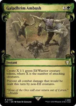 Galadhrim Ambush (Showcase Scrolls) -Foil Light Play MTG - Image 1