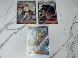 Pokemon Full Art Bianca Jasmine Iris Trainer Lot NM Holo Supporter - Image 1