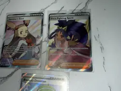 Pokemon Full Art Bianca Jasmine Iris Trainer Lot NM Holo Supporter - Image 4