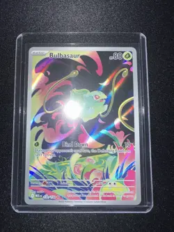 Pokemon TCG Mega Evolution Bulbasaur Illustration Rare 133/132 NM/MINT - Image 3