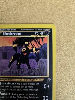 1st Edition Umbreon Pokemon Neo Discovery Non Holo 32/75 LP - Image 3