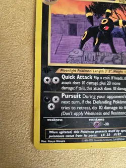 1st Edition Umbreon Pokemon Neo Discovery Non Holo 32/75 LP - Image 4