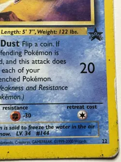 Pokemon TCG Articuno Wizards Black Star Promos 22 Regular Promo HP - Image 5